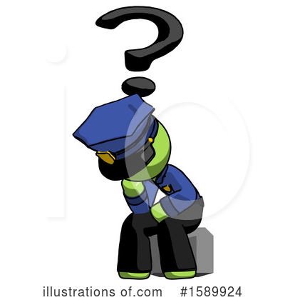 Royalty-Free (RF) Green Design Mascot Clipart Illustration by Leo Blanchette - Stock Sample #1589924