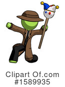 Green Design Mascot Clipart #1589935 by Leo Blanchette