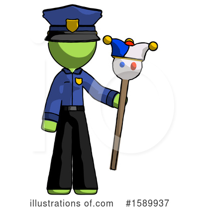 Royalty-Free (RF) Green Design Mascot Clipart Illustration by Leo Blanchette - Stock Sample #1589937