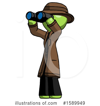 Royalty-Free (RF) Green Design Mascot Clipart Illustration by Leo Blanchette - Stock Sample #1589949
