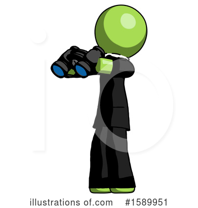 Royalty-Free (RF) Green Design Mascot Clipart Illustration by Leo Blanchette - Stock Sample #1589951