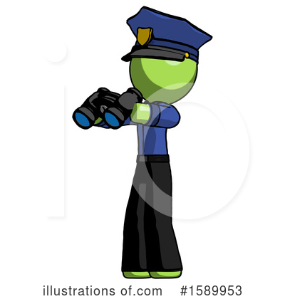 Royalty-Free (RF) Green Design Mascot Clipart Illustration by Leo Blanchette - Stock Sample #1589953