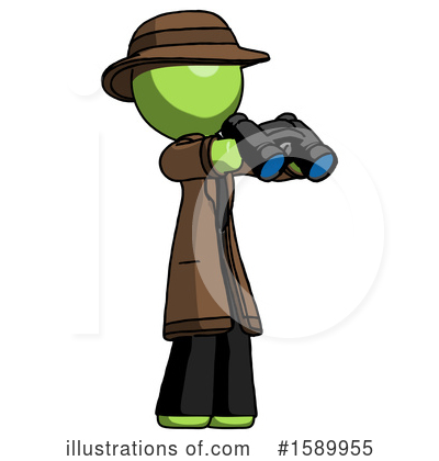 Royalty-Free (RF) Green Design Mascot Clipart Illustration by Leo Blanchette - Stock Sample #1589955