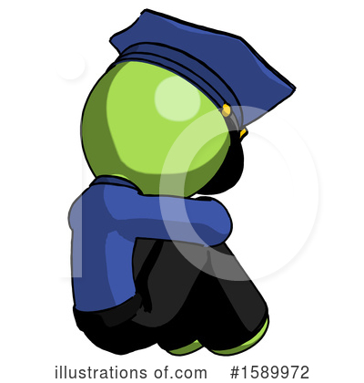 Royalty-Free (RF) Green Design Mascot Clipart Illustration by Leo Blanchette - Stock Sample #1589972