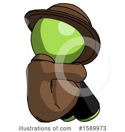 Royalty-Free (RF) Green Design Mascot Clipart Illustration by Leo Blanchette - Stock Sample #1589973
