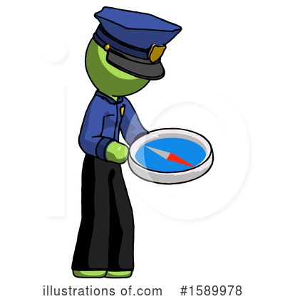 Royalty-Free (RF) Green Design Mascot Clipart Illustration by Leo Blanchette - Stock Sample #1589978