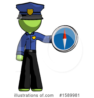 Royalty-Free (RF) Green Design Mascot Clipart Illustration by Leo Blanchette - Stock Sample #1589981