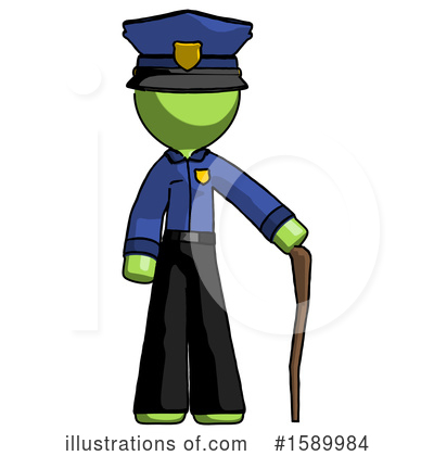 Royalty-Free (RF) Green Design Mascot Clipart Illustration by Leo Blanchette - Stock Sample #1589984