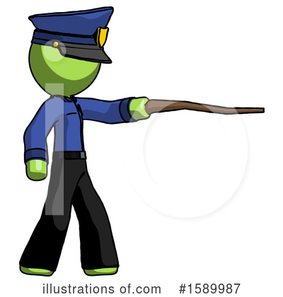 Royalty-Free (RF) Green Design Mascot Clipart Illustration by Leo Blanchette - Stock Sample #1589987