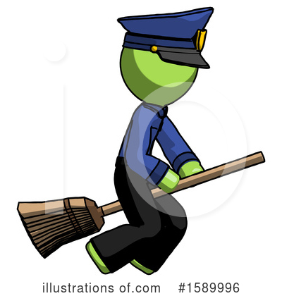 Royalty-Free (RF) Green Design Mascot Clipart Illustration by Leo Blanchette - Stock Sample #1589996