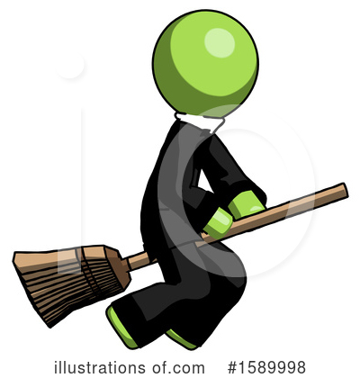 Royalty-Free (RF) Green Design Mascot Clipart Illustration by Leo Blanchette - Stock Sample #1589998
