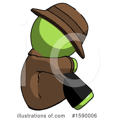 Royalty-Free (RF) Green Design Mascot Clipart Illustration by Leo Blanchette - Stock Sample #1590006