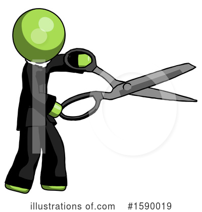 Royalty-Free (RF) Green Design Mascot Clipart Illustration by Leo Blanchette - Stock Sample #1590019
