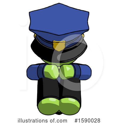 Royalty-Free (RF) Green Design Mascot Clipart Illustration by Leo Blanchette - Stock Sample #1590028