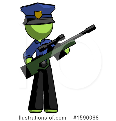 Royalty-Free (RF) Green Design Mascot Clipart Illustration by Leo Blanchette - Stock Sample #1590068