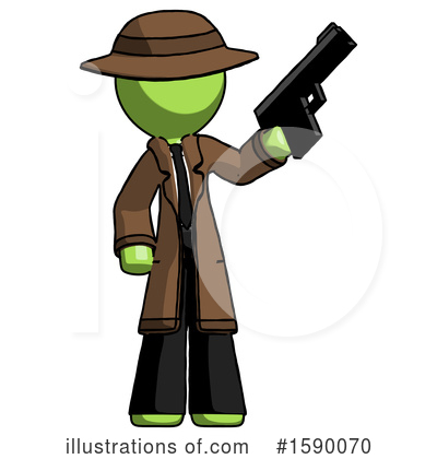 Royalty-Free (RF) Green Design Mascot Clipart Illustration by Leo Blanchette - Stock Sample #1590070