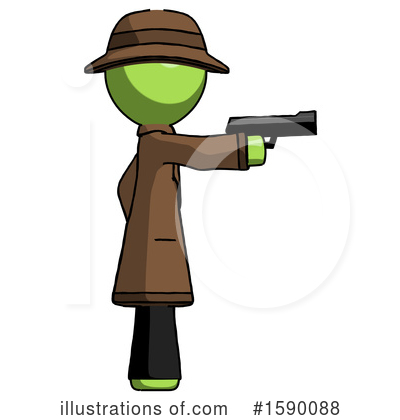 Royalty-Free (RF) Green Design Mascot Clipart Illustration by Leo Blanchette - Stock Sample #1590088