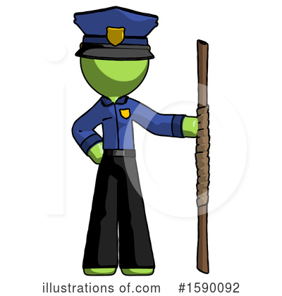 Royalty-Free (RF) Green Design Mascot Clipart Illustration by Leo Blanchette - Stock Sample #1590092