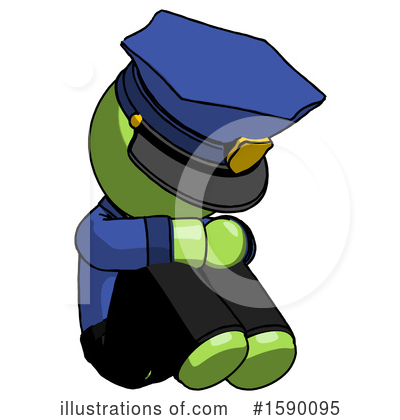 Royalty-Free (RF) Green Design Mascot Clipart Illustration by Leo Blanchette - Stock Sample #1590095
