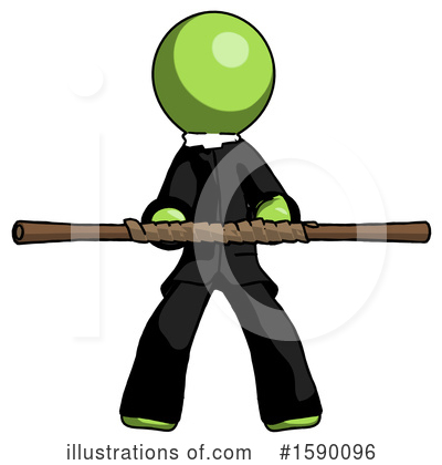 Royalty-Free (RF) Green Design Mascot Clipart Illustration by Leo Blanchette - Stock Sample #1590096