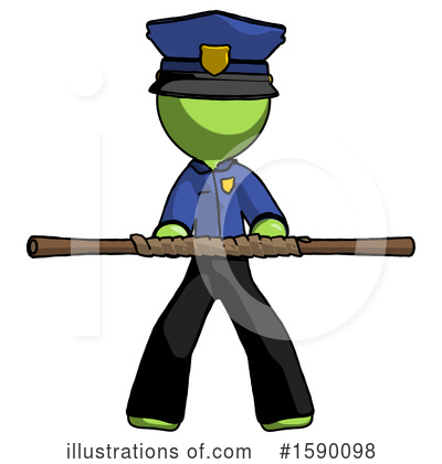 Royalty-Free (RF) Green Design Mascot Clipart Illustration by Leo Blanchette - Stock Sample #1590098