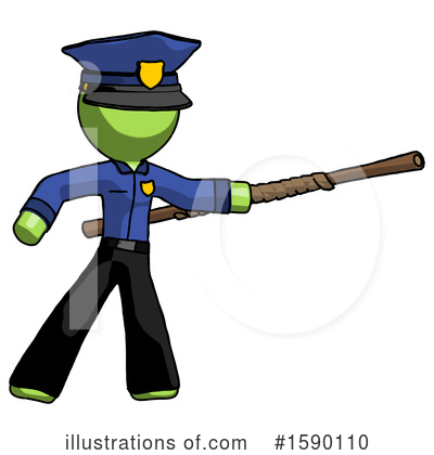 Royalty-Free (RF) Green Design Mascot Clipart Illustration by Leo Blanchette - Stock Sample #1590110