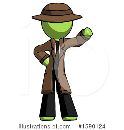 Royalty-Free (RF) Green Design Mascot Clipart Illustration by Leo Blanchette - Stock Sample #1590124
