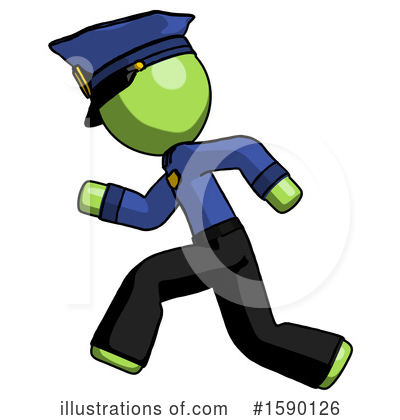 Royalty-Free (RF) Green Design Mascot Clipart Illustration by Leo Blanchette - Stock Sample #1590126
