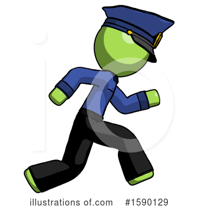 Royalty-Free (RF) Green Design Mascot Clipart Illustration by Leo Blanchette - Stock Sample #1590129