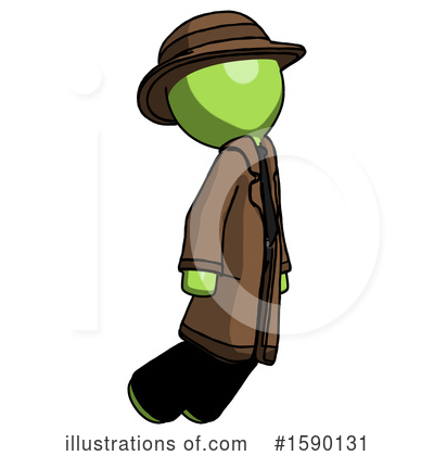 Royalty-Free (RF) Green Design Mascot Clipart Illustration by Leo Blanchette - Stock Sample #1590131