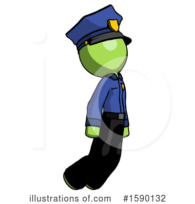 Royalty-Free (RF) Green Design Mascot Clipart Illustration by Leo Blanchette - Stock Sample #1590132