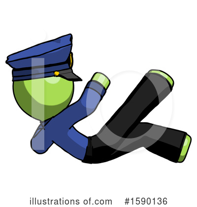 Royalty-Free (RF) Green Design Mascot Clipart Illustration by Leo Blanchette - Stock Sample #1590136