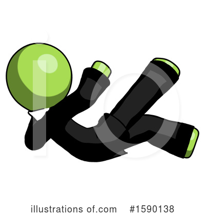 Royalty-Free (RF) Green Design Mascot Clipart Illustration by Leo Blanchette - Stock Sample #1590138