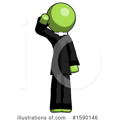 Royalty-Free (RF) Green Design Mascot Clipart Illustration by Leo Blanchette - Stock Sample #1590146