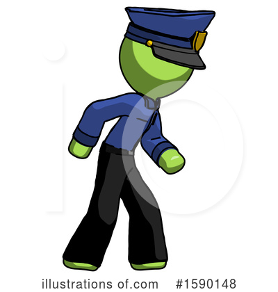 Royalty-Free (RF) Green Design Mascot Clipart Illustration by Leo Blanchette - Stock Sample #1590148