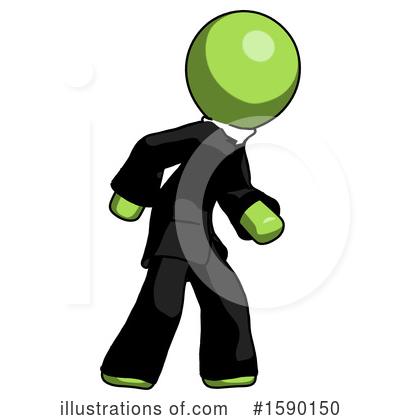 Royalty-Free (RF) Green Design Mascot Clipart Illustration by Leo Blanchette - Stock Sample #1590150