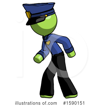 Royalty-Free (RF) Green Design Mascot Clipart Illustration by Leo Blanchette - Stock Sample #1590151