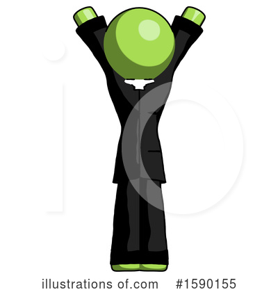 Royalty-Free (RF) Green Design Mascot Clipart Illustration by Leo Blanchette - Stock Sample #1590155