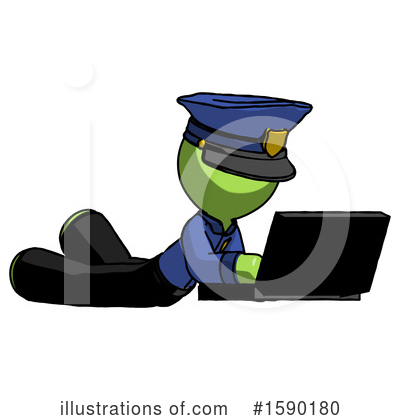 Royalty-Free (RF) Green Design Mascot Clipart Illustration by Leo Blanchette - Stock Sample #1590180