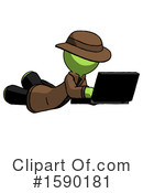Green Design Mascot Clipart #1590181 by Leo Blanchette