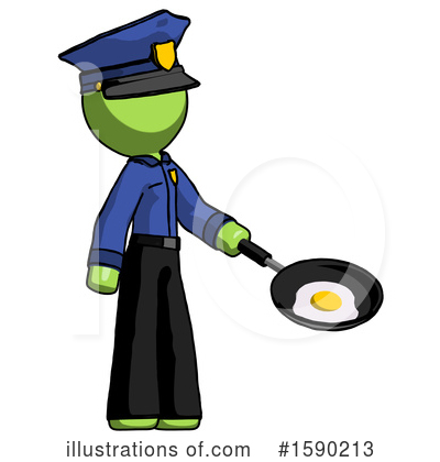 Royalty-Free (RF) Green Design Mascot Clipart Illustration by Leo Blanchette - Stock Sample #1590213
