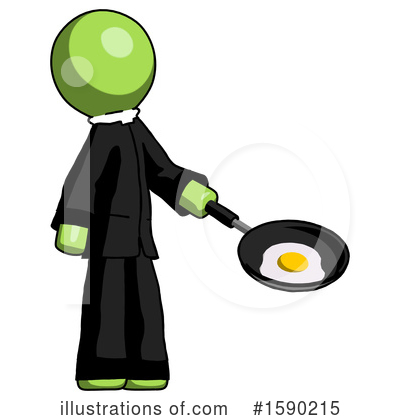 Royalty-Free (RF) Green Design Mascot Clipart Illustration by Leo Blanchette - Stock Sample #1590215