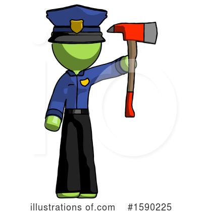 Royalty-Free (RF) Green Design Mascot Clipart Illustration by Leo Blanchette - Stock Sample #1590225