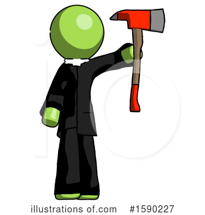 Royalty-Free (RF) Green Design Mascot Clipart Illustration by Leo Blanchette - Stock Sample #1590227