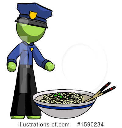 Royalty-Free (RF) Green Design Mascot Clipart Illustration by Leo Blanchette - Stock Sample #1590234