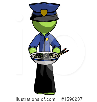 Royalty-Free (RF) Green Design Mascot Clipart Illustration by Leo Blanchette - Stock Sample #1590237