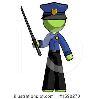 Royalty-Free (RF) Green Design Mascot Clipart Illustration by Leo Blanchette - Stock Sample #1590270