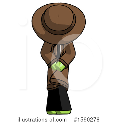 Royalty-Free (RF) Green Design Mascot Clipart Illustration by Leo Blanchette - Stock Sample #1590276