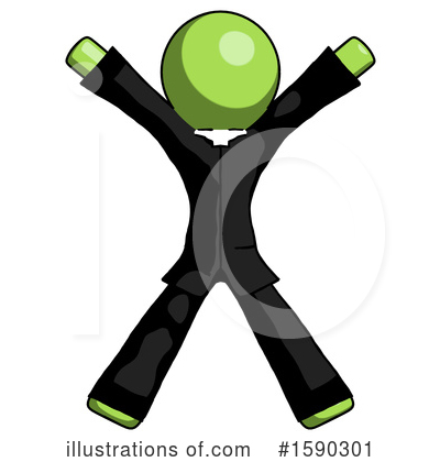 Royalty-Free (RF) Green Design Mascot Clipart Illustration by Leo Blanchette - Stock Sample #1590301