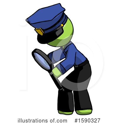 Royalty-Free (RF) Green Design Mascot Clipart Illustration by Leo Blanchette - Stock Sample #1590327